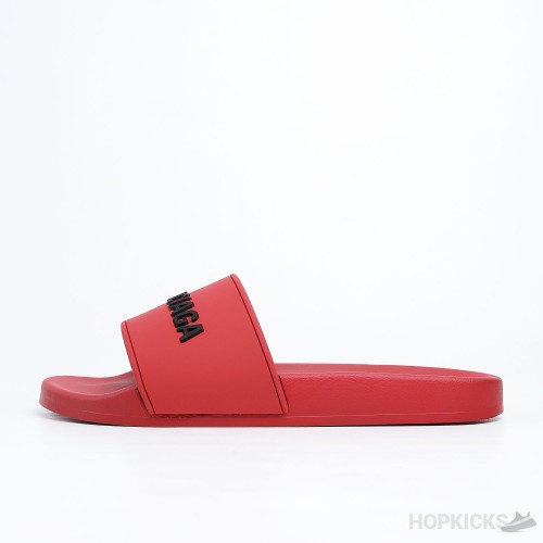 Balenciaga Pool Slide Red